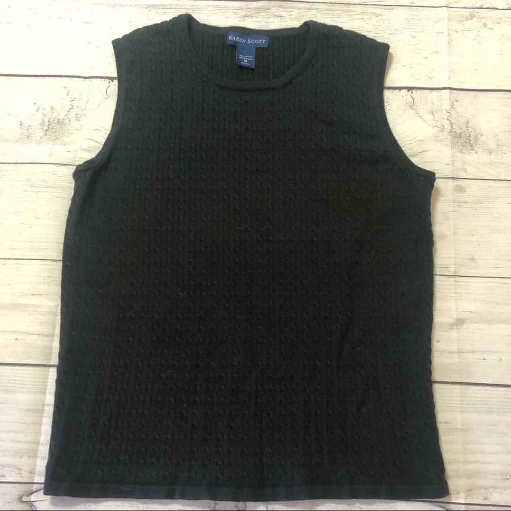 Karen Scott Sweater Sleeveless Size Medium